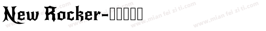 New Rocker字体转换